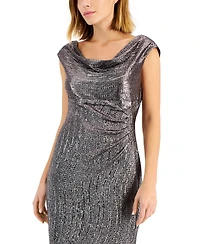 Connected Textured Metallic Gown