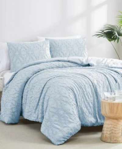Southshore Fine Linens Stella Clipped Jacquard Comforter Set
