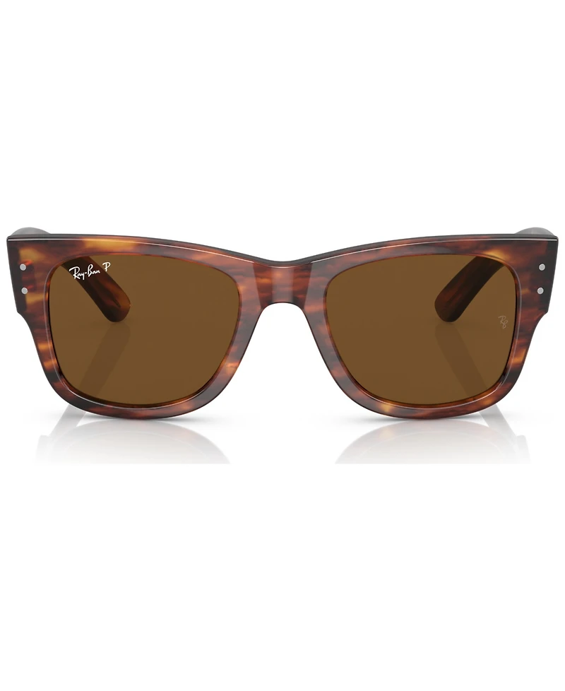 Ray-Ban Mega Wayfarer 52 Unisex Polarized Low Bridge Fit Sunglasses
