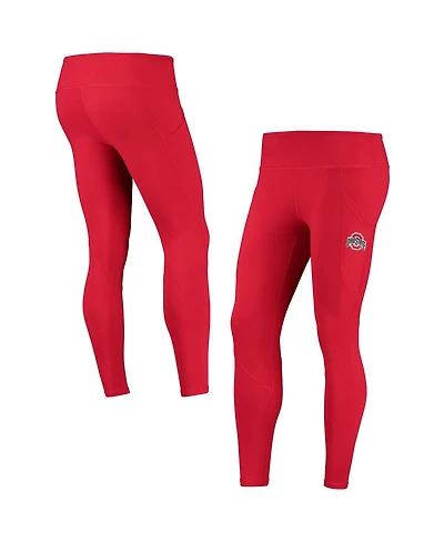 Women's ZooZatz Scarlet Ohio State Buckeyes Pocketed Leggings