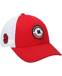 Men's Red, White South Dakota Coyotes Motto Trucker Snapback Hat