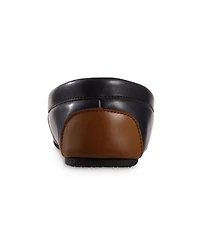 Isotoner Signature Women's Faux Leather Vivienne Moc Slippers