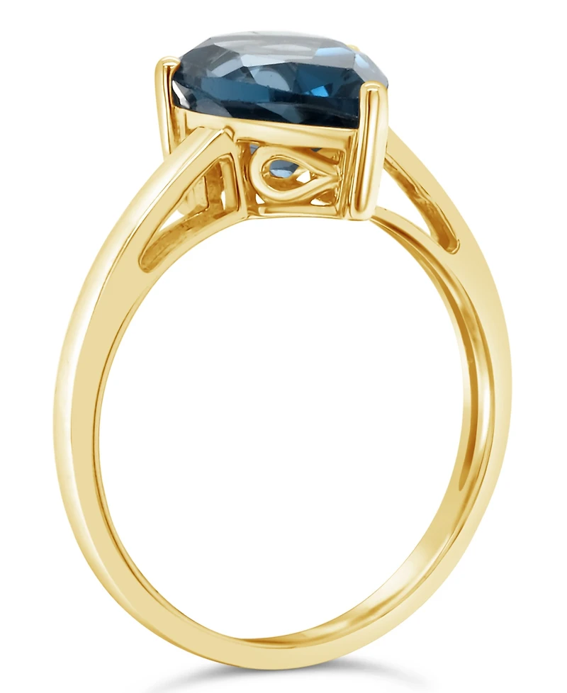 Macy's London Blue Topaz (3-5/8 ct. t.w.) Ring 14K Yellow Gold