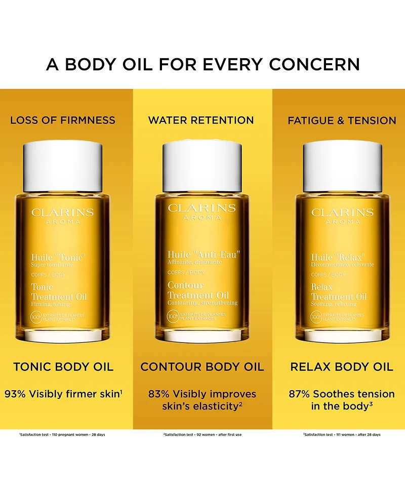 Clarins Contour Body Firming & Toning Treatment Oil, 3.4 oz.