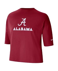 Women's Nike Crimson Alabama Crimson Tide Crop Performance T-shirt