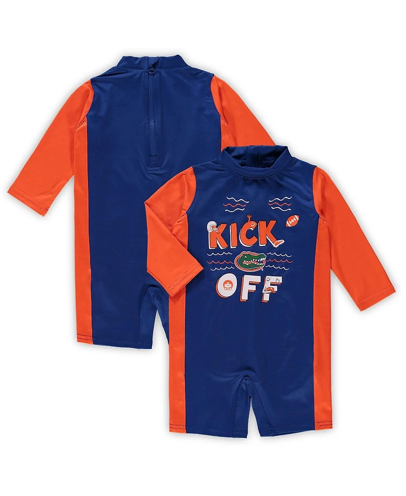 Toddler Girls Royal, Orange Florida Gators Wave Runner Wetsuit