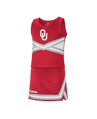 Big Girls Colosseum Crimson Oklahoma Sooners Carousel Cheerleader Set