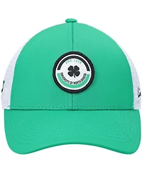 Men's Kelly Green, White North Dakota Motto Trucker Snapback Hat