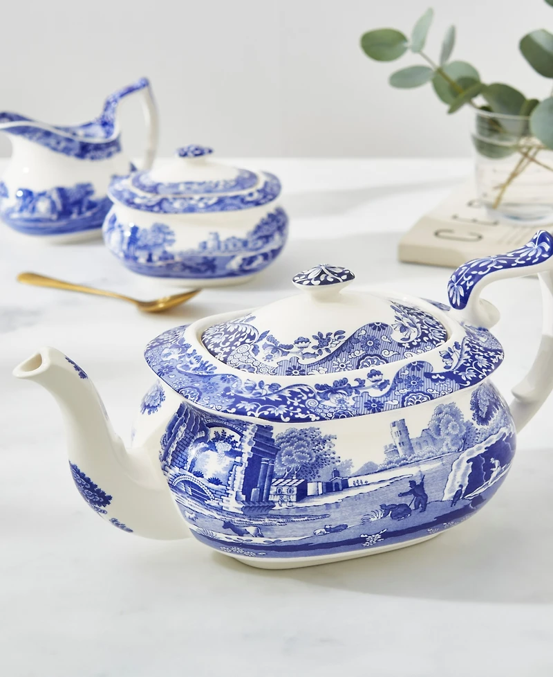 Spode Blue Italian Teapot
