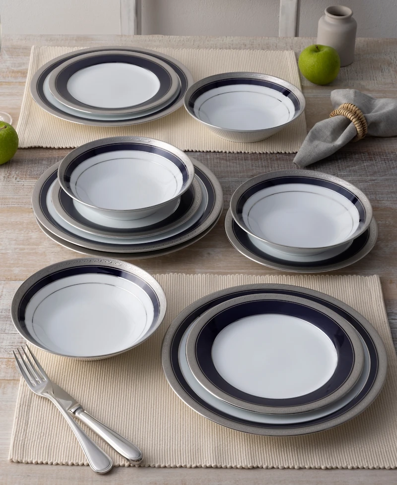 Noritake Crestwood Cobalt 12 Piece Set, Service For 4
