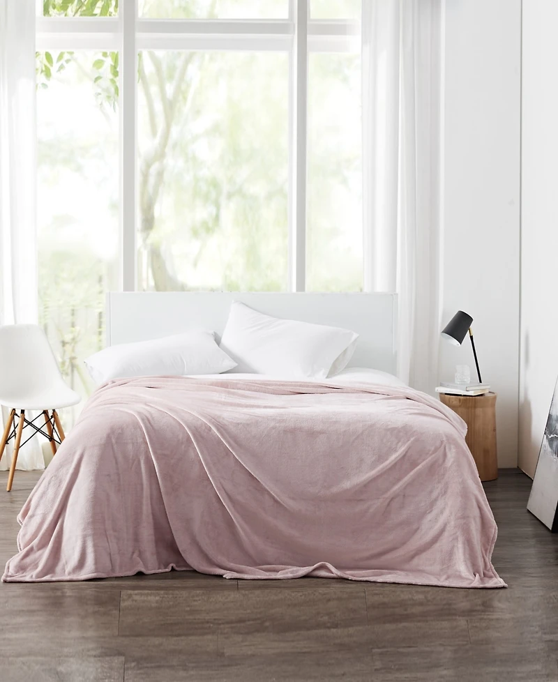 Cannon Solid Plush Blanket, Full/Queen