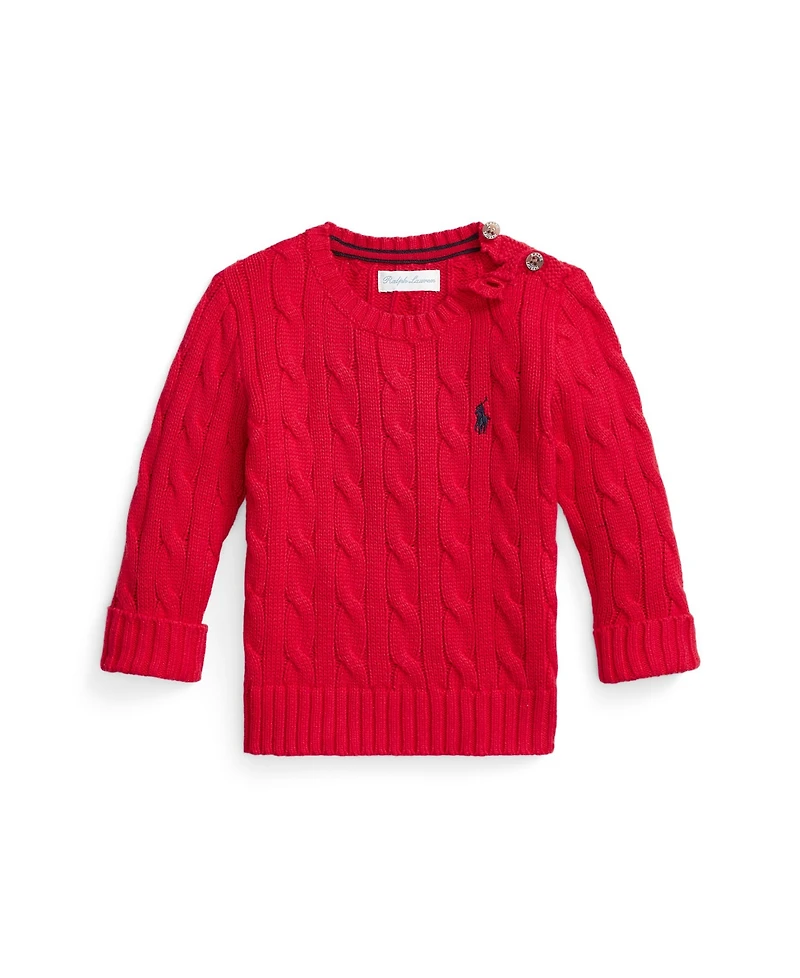 Polo Ralph Lauren Baby Boys Cable Knit Long Sleeves Sweater