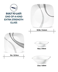 Corelle Urban Arc 16 Pc. Dinnerware Set, Service for 4