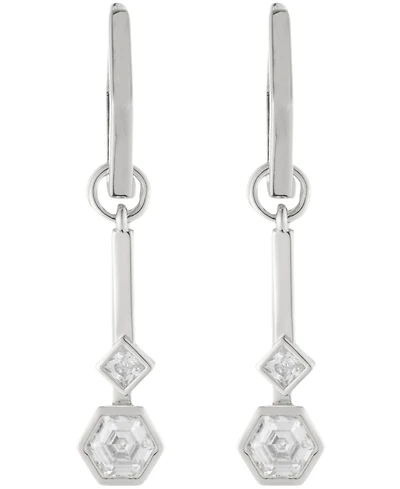Bonheur Jewelry Kieran Small Hoop Drop Earrings