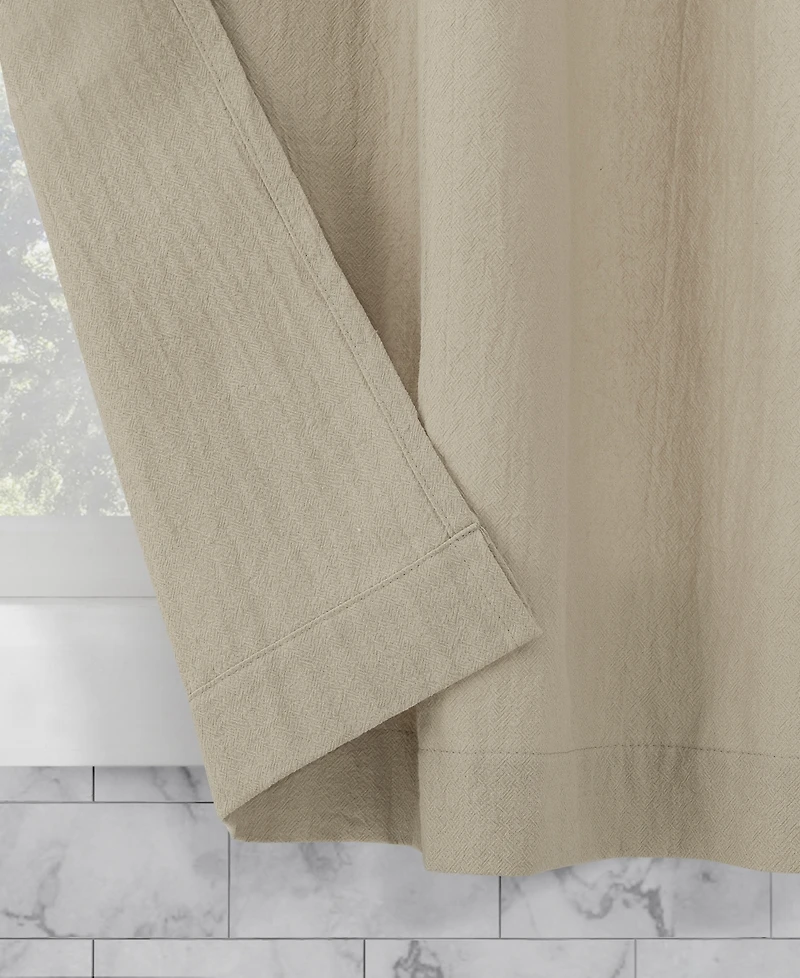 Washed Cotton Twist Tab Cafe Curtain Pair
