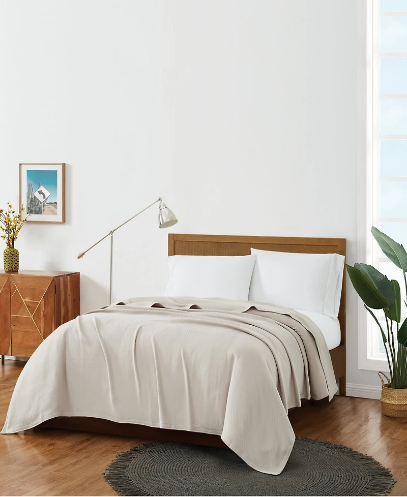 Frye Cotton Woven Blanket, Full/Queen