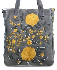 Old Trend Women's Flora Soul Hand-Embroidery Tote Bag