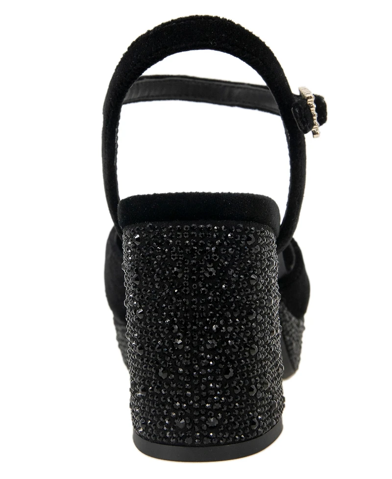 Kenneth Cole Reaction Women's Reeva Velvet Platform Dress Sandals