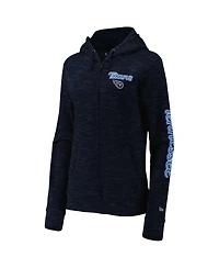 Women's New Era Navy Tennessee Titans Reverse Full-Zip Hoodie