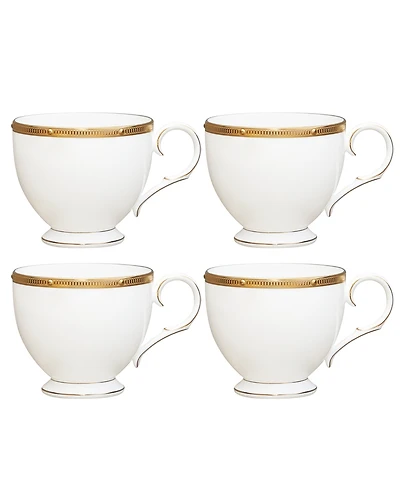Noritake Rochelle Gold Set of 4 Cups, Service For 4