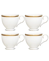 Noritake Rochelle Gold Set of 4 Cups, Service For 4