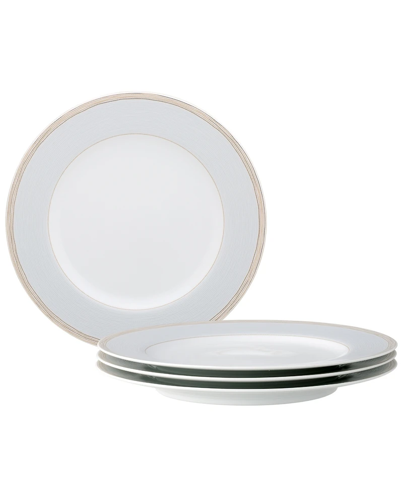 Noritake Linen Road Set of 4 Dinner Plates, Service For 4