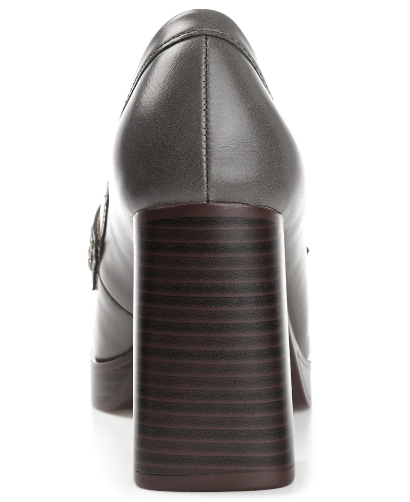 Journee Collection Women's Ezzey Block Heel Loafers