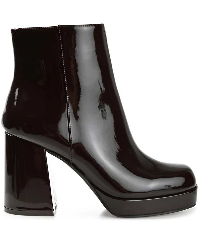 Journee Collection Women's Mollie Platform Block Heel Booties
