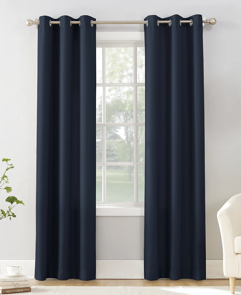 Valerie Heathered Texture Semi-Sheer Grommet Curtain Panel