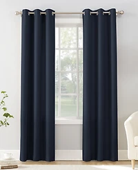 Valerie Heathered Texture Semi-Sheer Grommet Curtain Panel