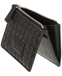 Mancini Women's Basket Weave Collection Rfid Secure Card Case and Coin Pocket