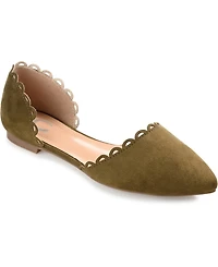 Journee Collection Women's Jezlin Scalloped Flats