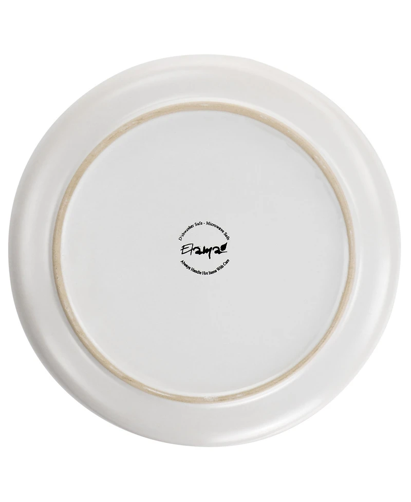 Elama Alejandro Gold-Tone Dinner Plates, Set of 6