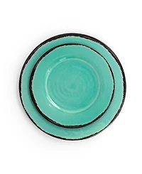 Elama Turquoise Melamine 12 Pc. Dinnerware Set, Service for 4