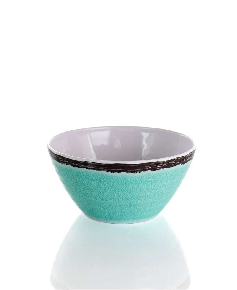 Elama Turquoise Melamine 12 Pc. Dinnerware Set, Service for 4