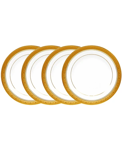 Noritake Crestwood Gold Set of 4 Bread & Butter/Appetizer Plates