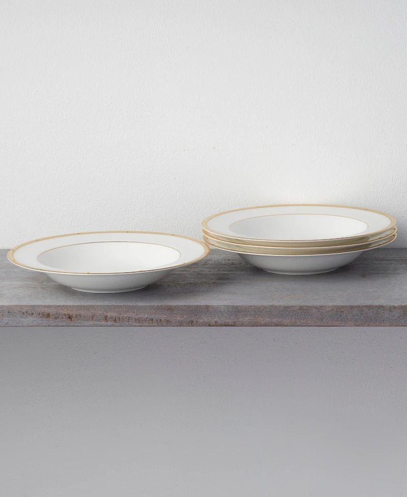 Noritake Rochelle Gold Set of 4 Soup Bowls, Service For 4