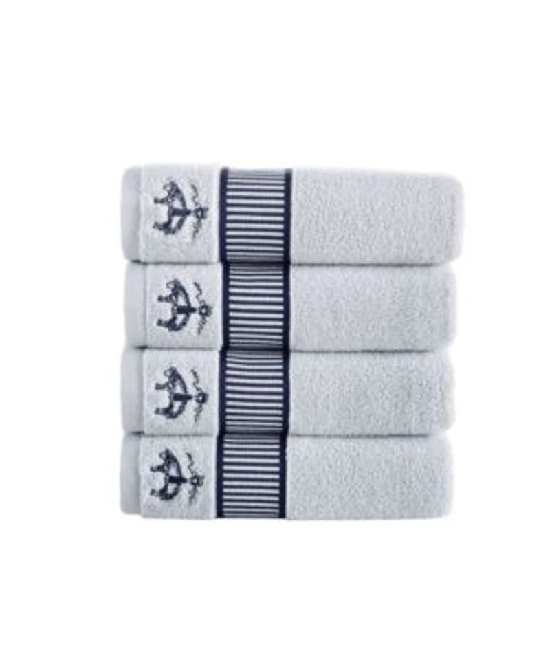 Brooks Brothers Fancy Border Bath Towels