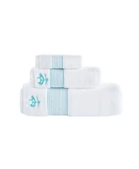 Brooks Brothers Rope Stripe Border Bath Towels