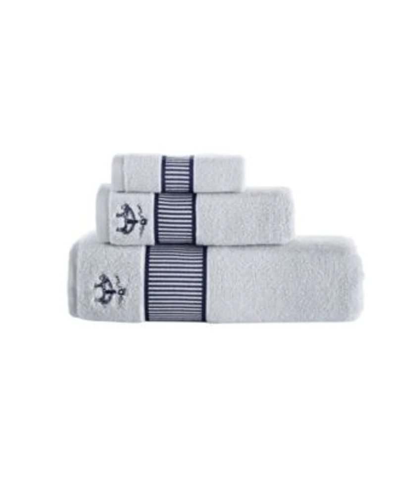 Brooks Brothers Fancy Border Bath Towels