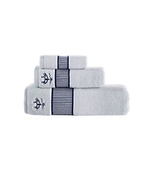 Brooks Brothers Fancy Border Bath Towels