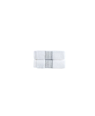Brooks Brothers Rope Stripe Border Piece Turkish Cotton Wash Towel Set