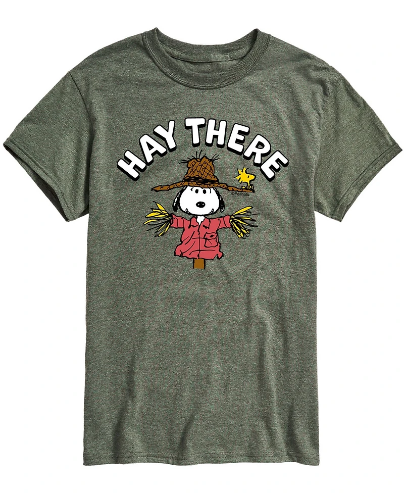 Airwaves Men's Peanuts Hay There T-shirt