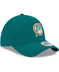 Men's New Era Aqua Miami Dolphins Team Classic Throwback 39THIRTY Flex Hat