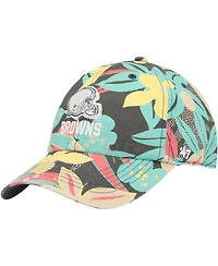 Women's '47 Charcoal Cleveland Browns Plumeria Clean Up Adjustable Hat