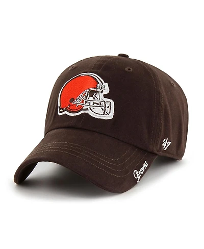 Women's '47 Brand Brown Cleveland Browns Miata Clean Up Primary Logo Adjustable Hat