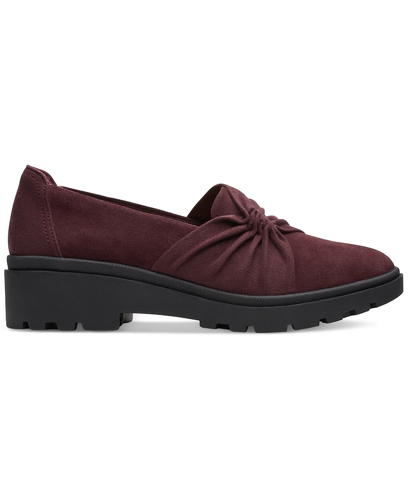 Clarks Women's Calla Style Ruched Slip-On Flats