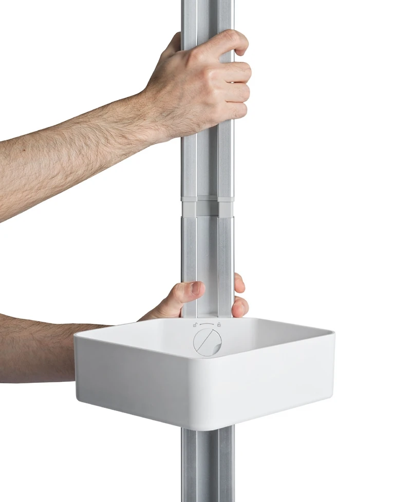 Sharper Image SpaStudio Tension-Pole 4-Tier Shower Caddy