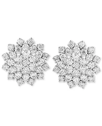 Diamond Cluster Stud Earrings (2 ct. t.w.) in 10k White Gold