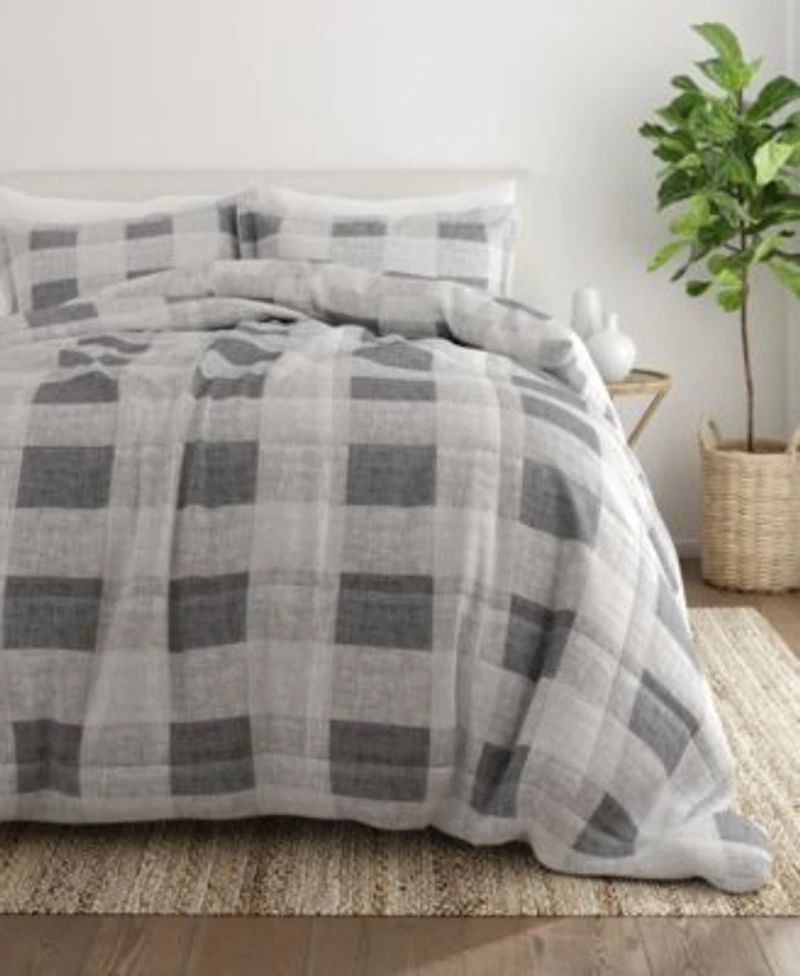 Ienjoy Home Ultra Soft Gingham Comforter Sets